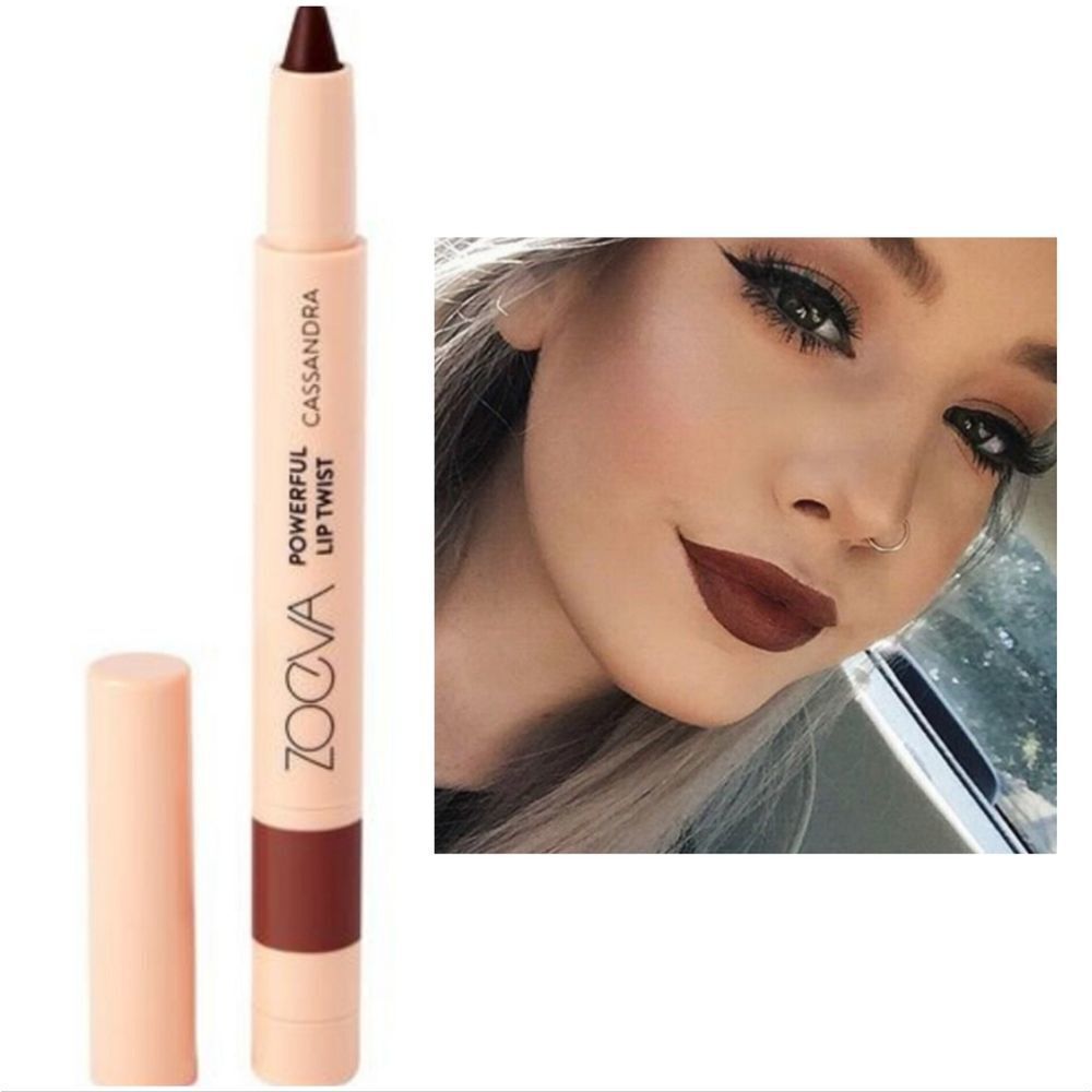 Zoeva Color Twist Lip Crayon In Cassandra (Deep Chocolate Brown)